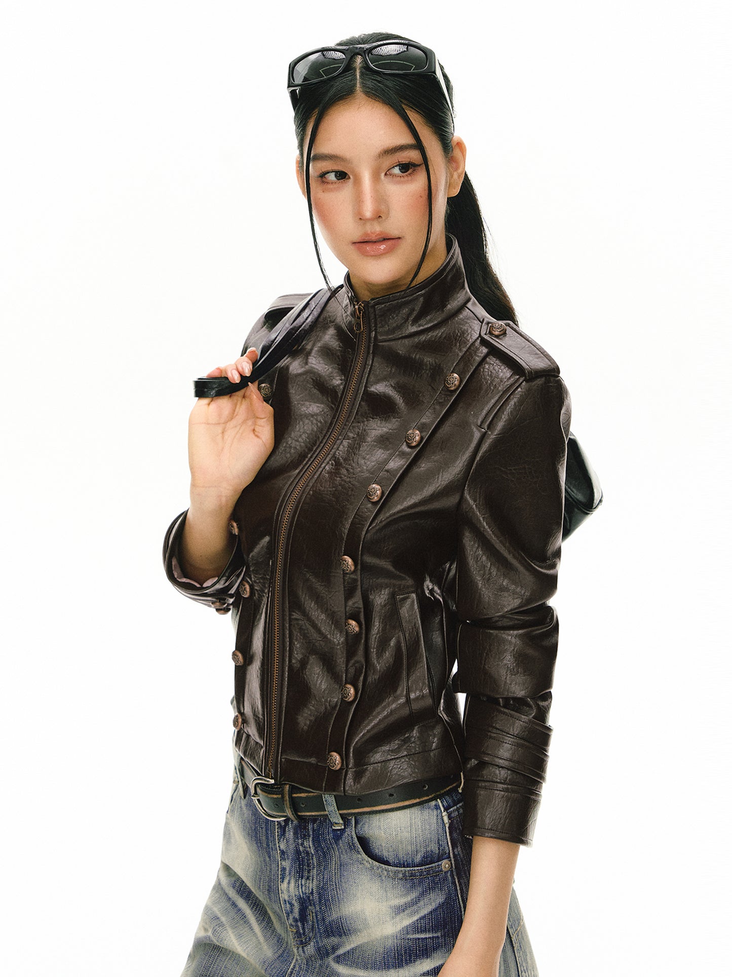 Celeste Faux Leather Jacket