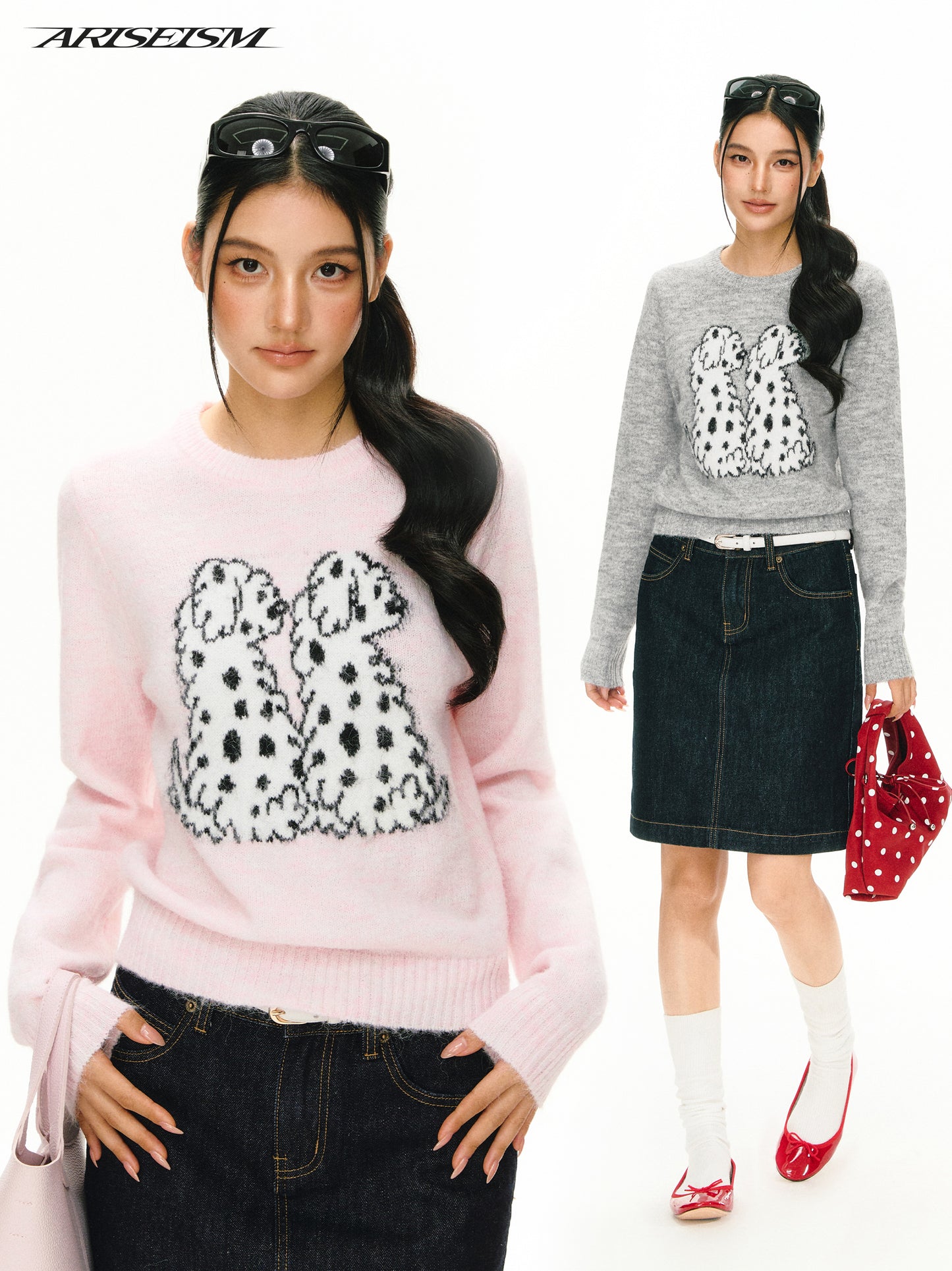 Dalmatian Print Sweater