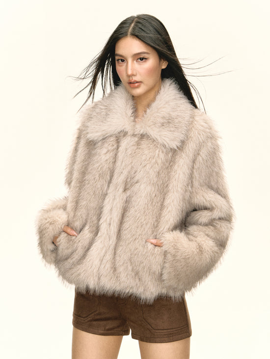 lrina Plush short coat