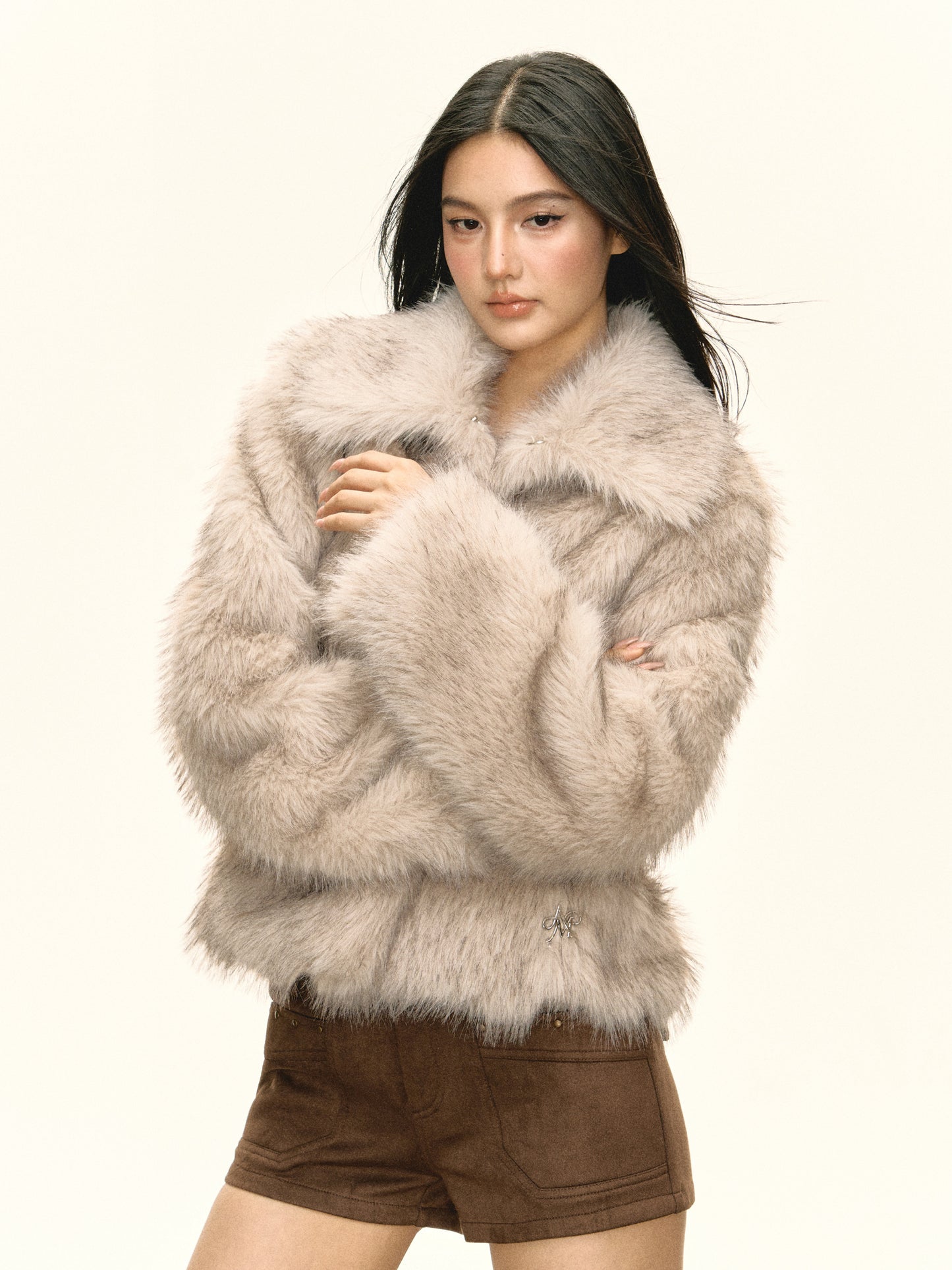 lrina Plush short coat