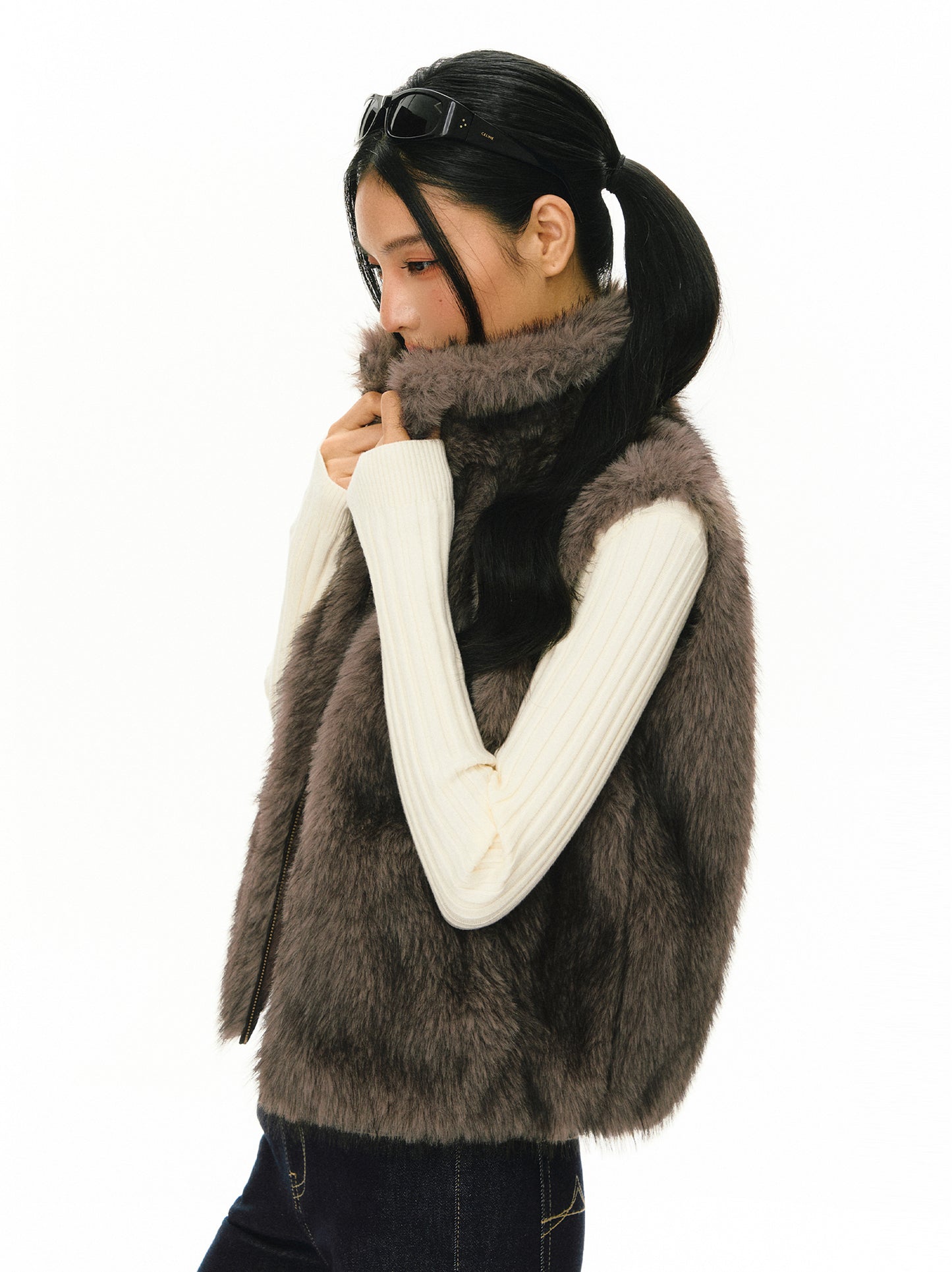 Iseult Faux Fur Vest