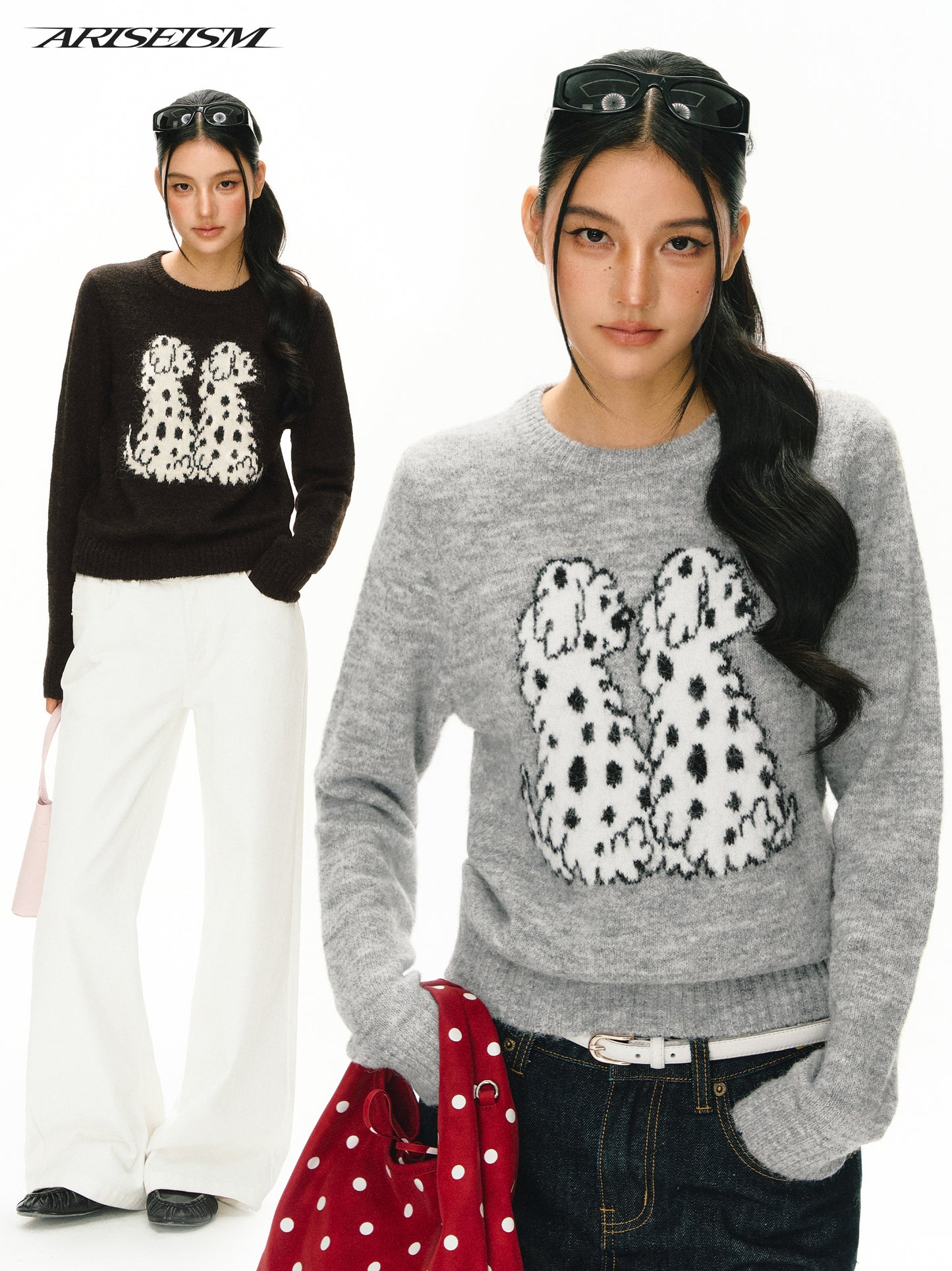 Dalmatian Print Sweater