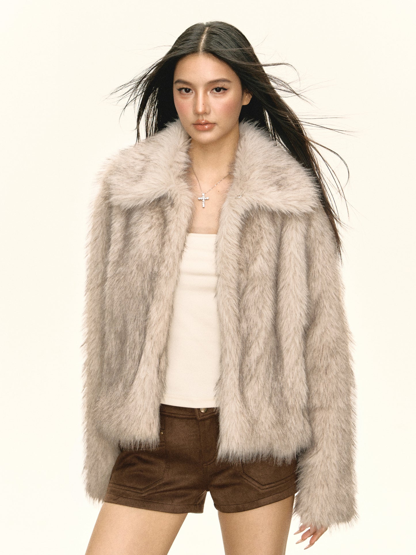 lrina Plush short coat