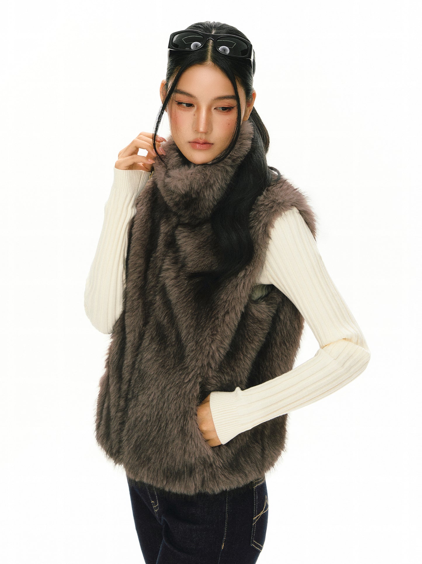 Iseult Faux Fur Vest