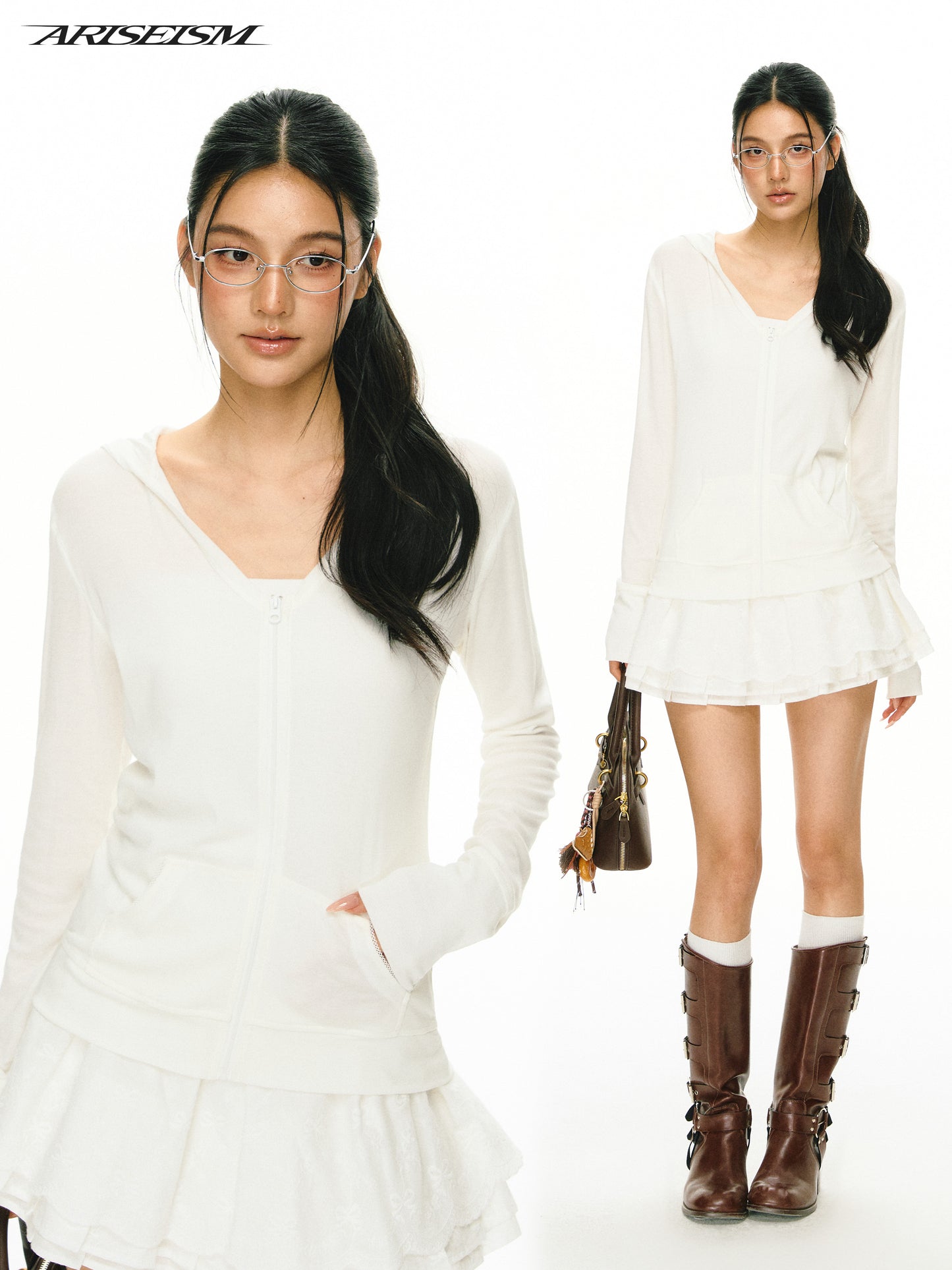 Grace hooded coat