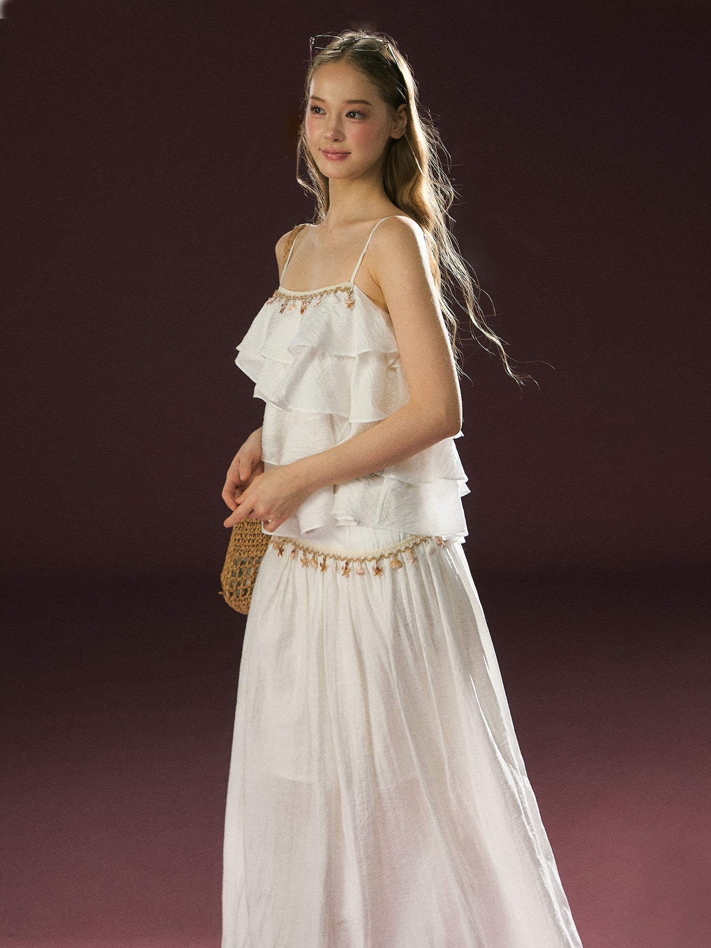 Ocean style tank dress set