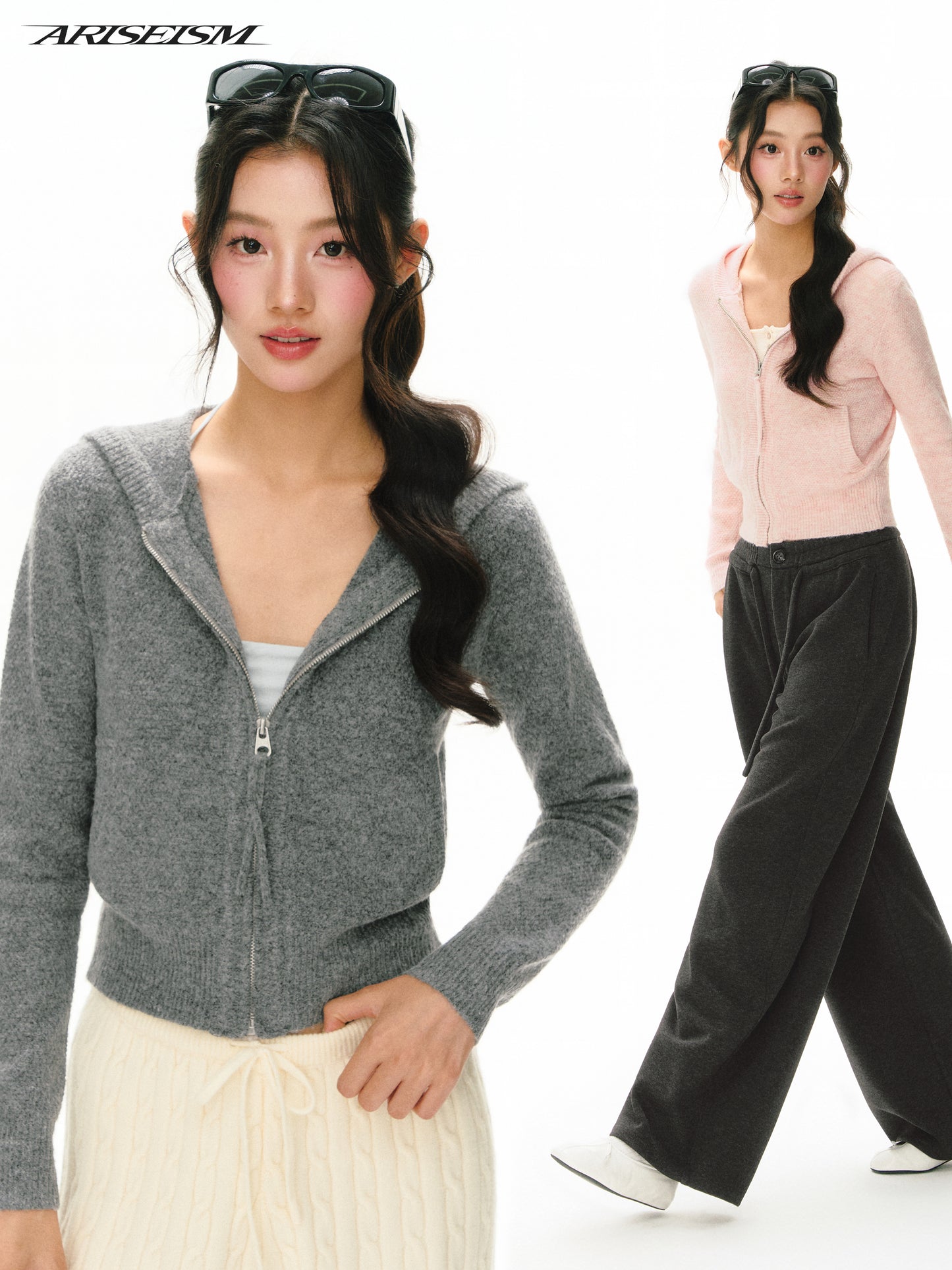 Posy Full-Zip Hooded Cardigan