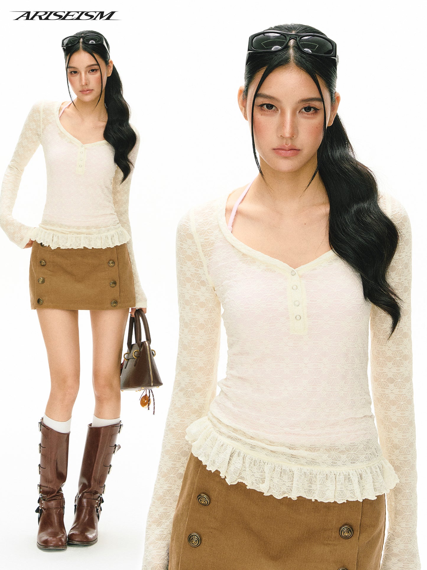 Sophia Lace Long Sleeve