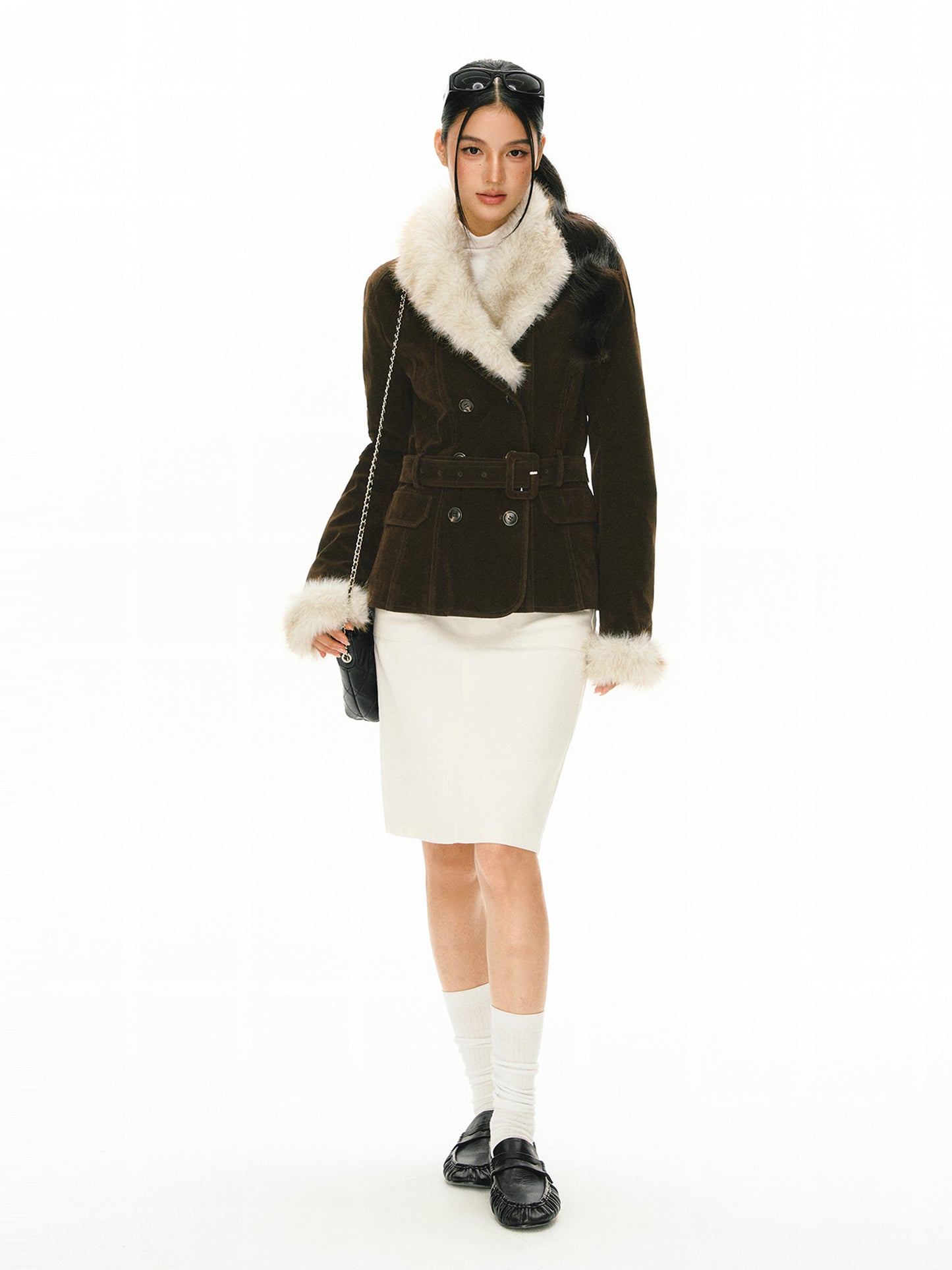 Wilhelmina Fur Collar Jacket