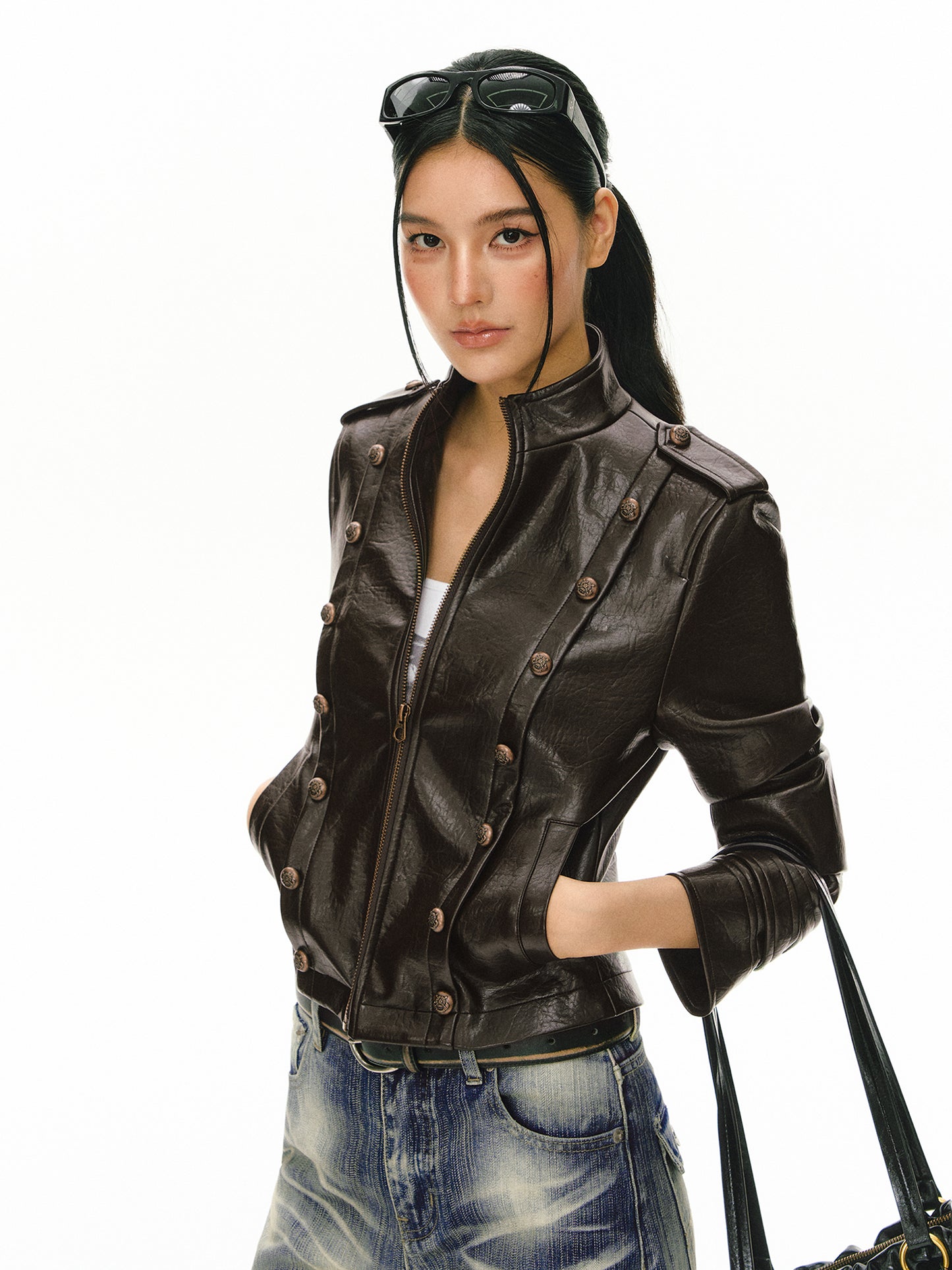 Celeste Faux Leather Jacket