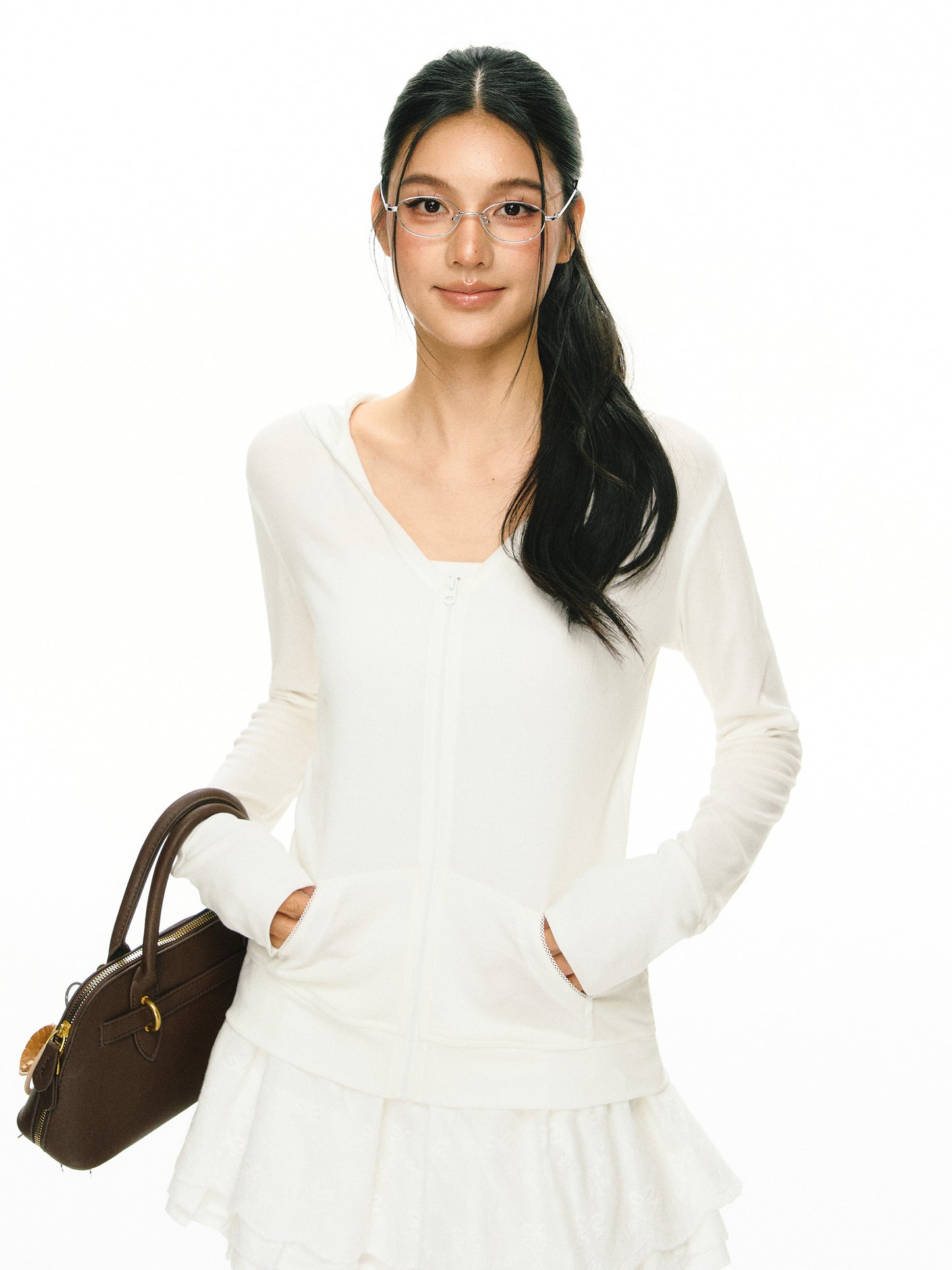 Grace hooded coat
