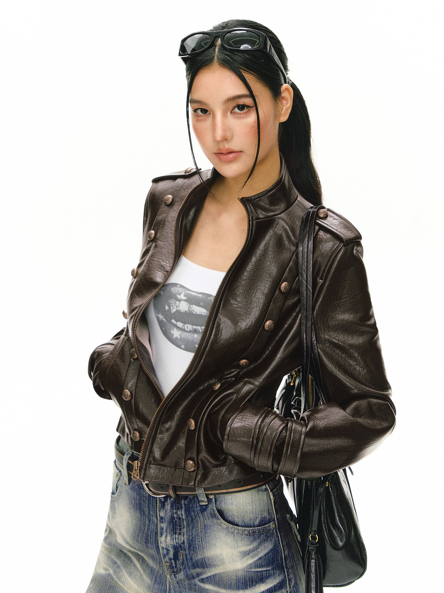 Celeste Faux Leather Jacket