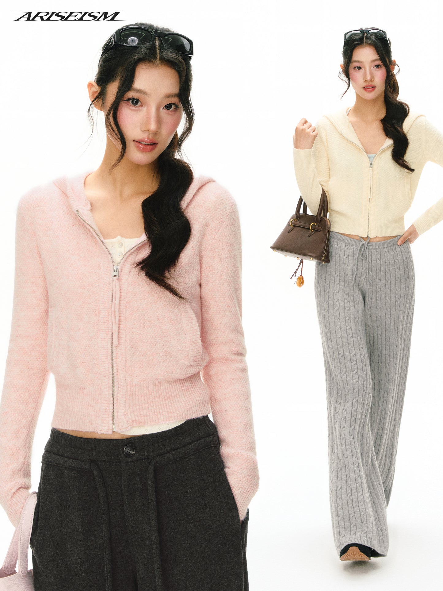 Posy Full-Zip Hooded Cardigan