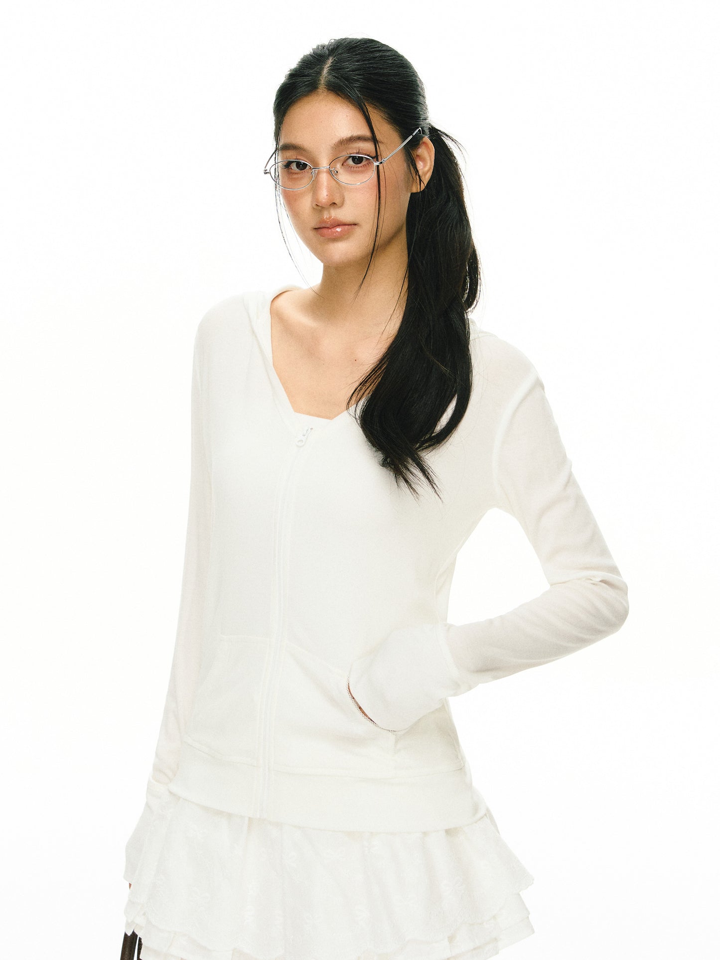Grace hooded coat