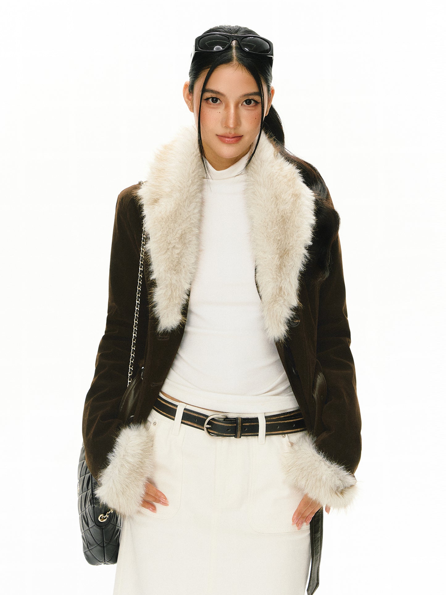 Wilhelmina Fur Collar Jacket