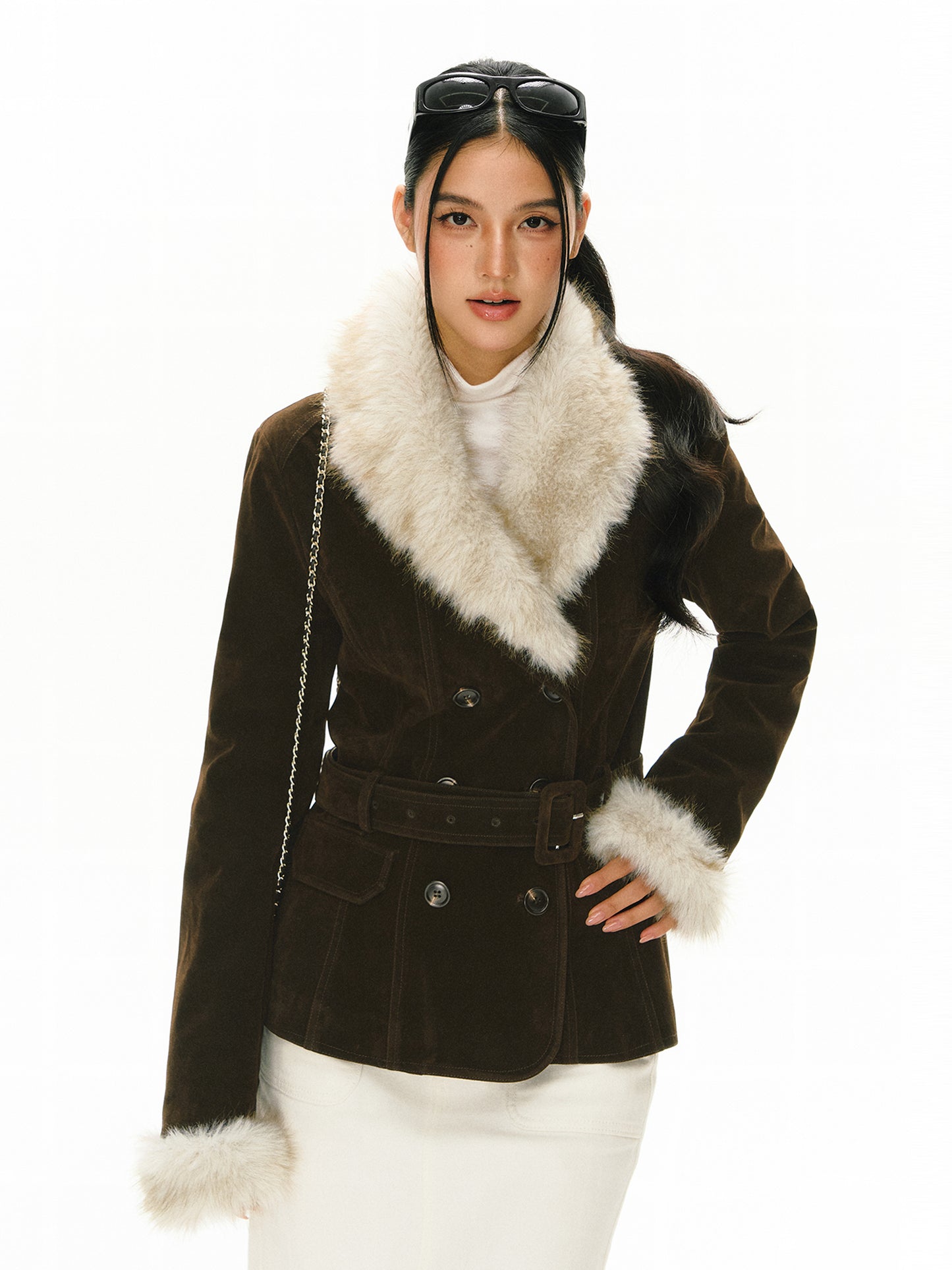 Wilhelmina Fur Collar Jacket
