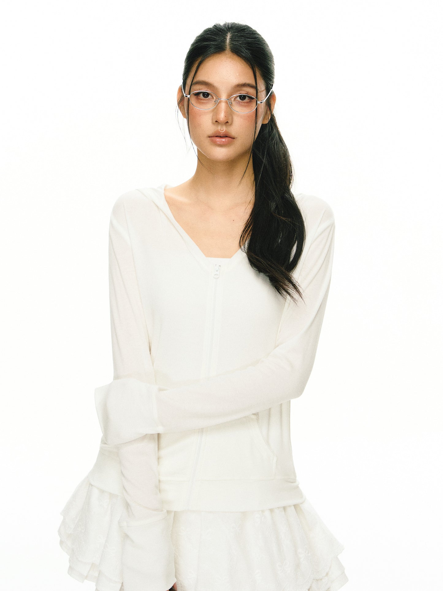 Grace hooded coat